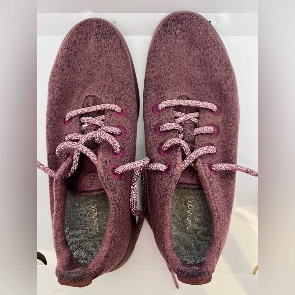 Allbirds Wool Runner Comfort‎ Running Athletic Sneakers Shoes Men’s 8 Burgundy - Picture 6 of 7